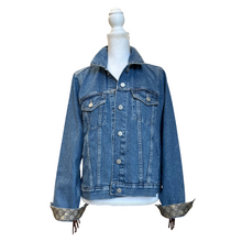 Load image into Gallery viewer, Vintage Denim Jacket (Fringe Edition)