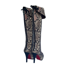 Load image into Gallery viewer, Natural Python Over the Knee Stiletto
