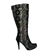 Load image into Gallery viewer, Irish Nights Knee High Stiletto