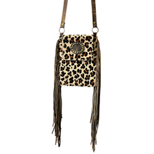 Load image into Gallery viewer, Leopard Crossbody with Fringe
