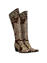 Load image into Gallery viewer, Mocha, Pink & Green Knee High