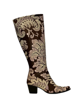 Load image into Gallery viewer, Mocha, Pink & Green Knee High