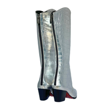 Load image into Gallery viewer, Silver Metallic Modern Cowboy