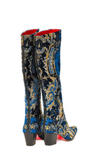 Load image into Gallery viewer, Navy and Gold Knee High
