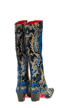 Load image into Gallery viewer, Navy and Gold Knee High