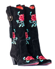 Load image into Gallery viewer, Telluride Black with Roses Modern Cowboy
