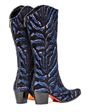 Load image into Gallery viewer, Blue Zebra Modern Cowboy