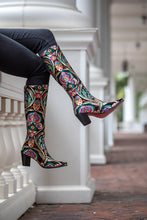 Load image into Gallery viewer, Satin Silk Knee High Boot