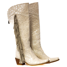 Load image into Gallery viewer, Bali Pearl Fringe Tall Cowboy
