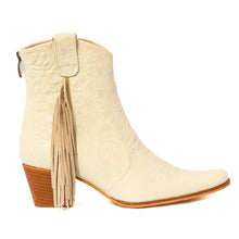 Load image into Gallery viewer, Bali Pearl Fringe Bootie
