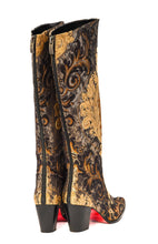 Load image into Gallery viewer, Black and Gold Knee High
