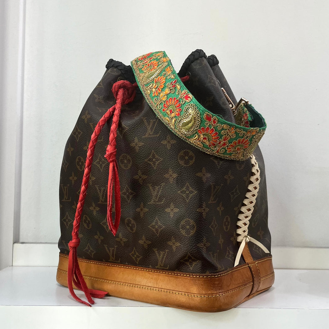 Large LV Red/Green Tote