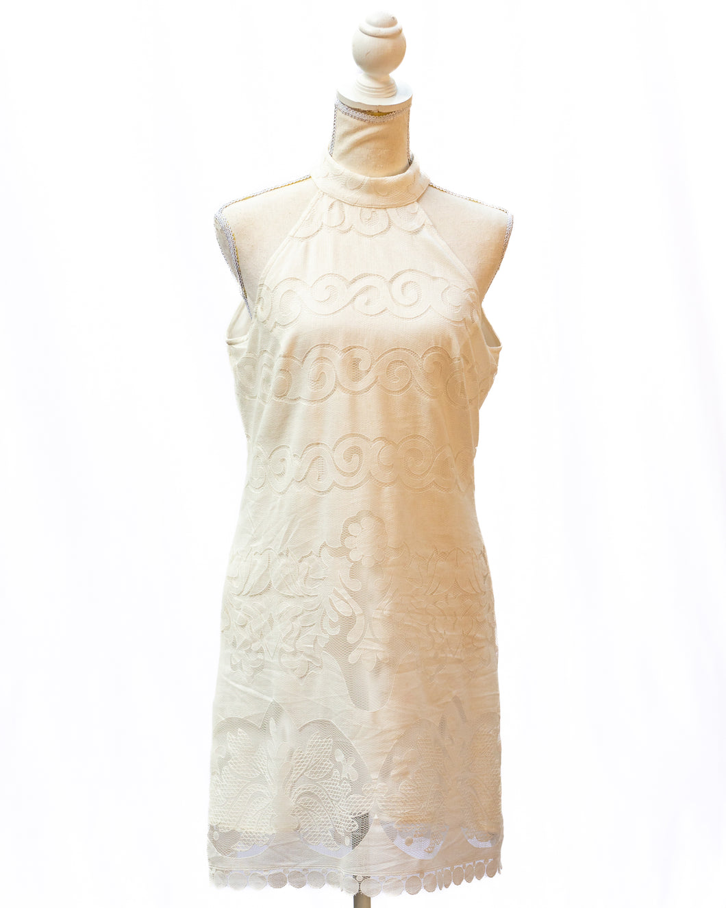 Marina White Lace Dress