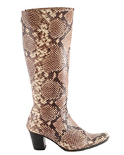 Load image into Gallery viewer, Natural Python Knee High Boots
