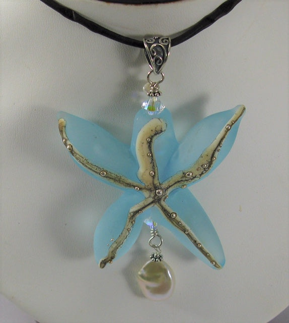Starfish Blue Necklace